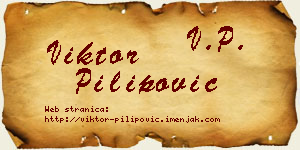 Viktor Pilipović vizit kartica